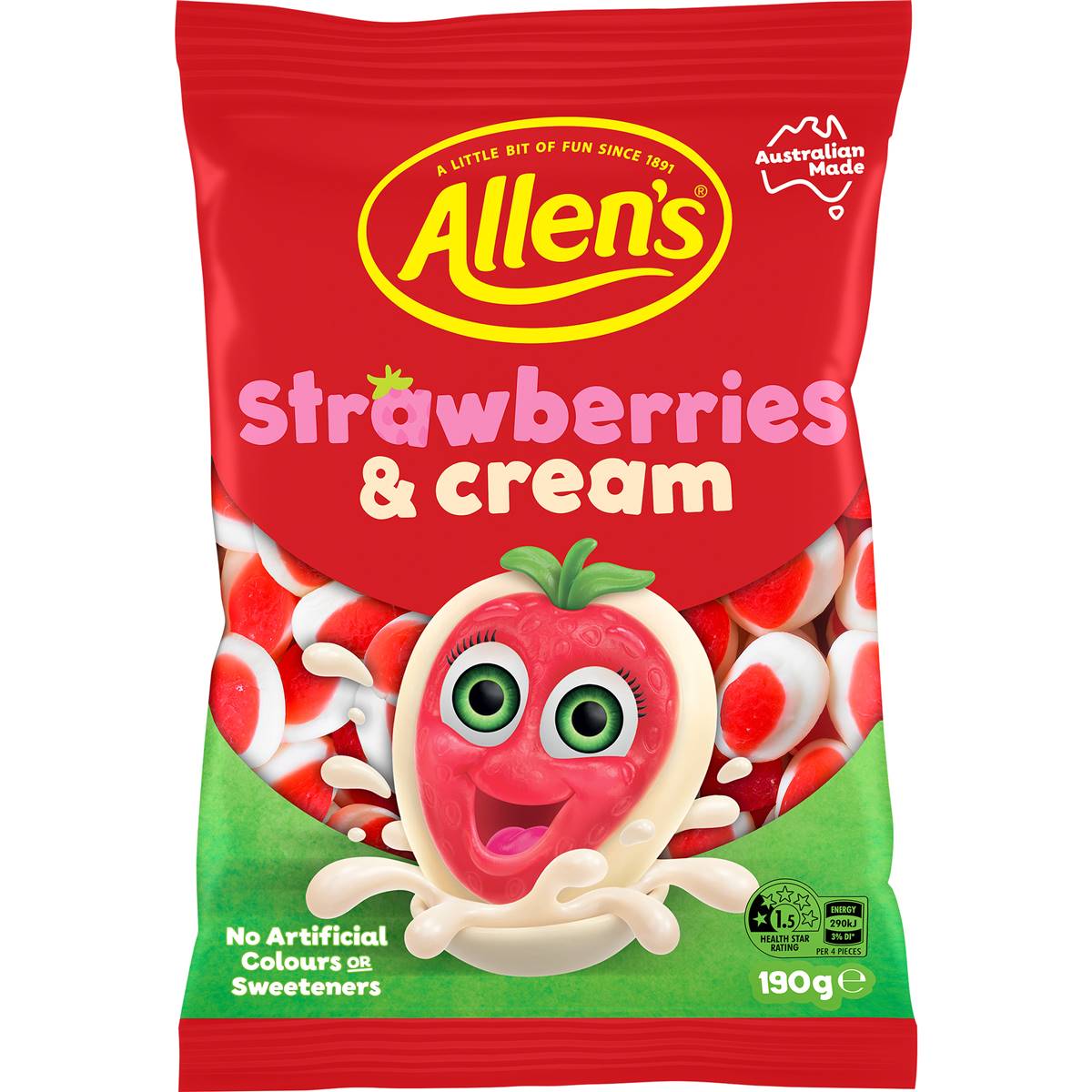 Allen's Strawberries & Cream Woolworths